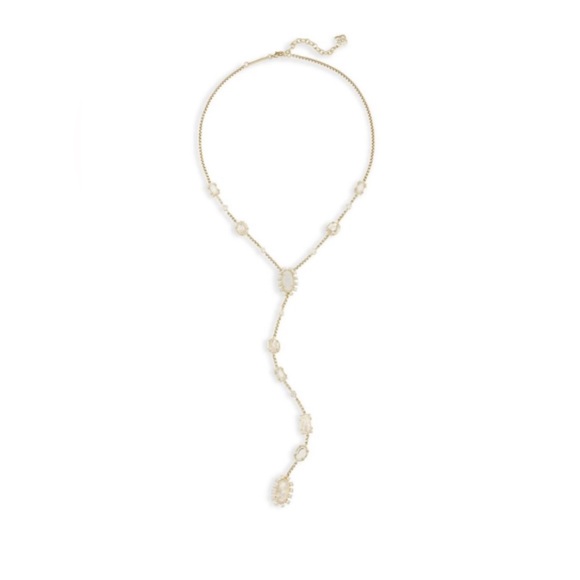 NWT RARE & Retired Kendra Scott Liesl Necklace Iridescent Drusy Rock Crystal CZ - Picture 10 of 10